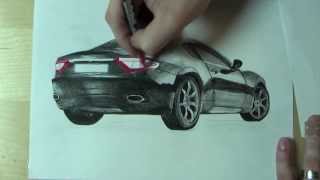 Wie zeichnet man ein Auto  How to draw a car AMAZING [upl. by Sivart]