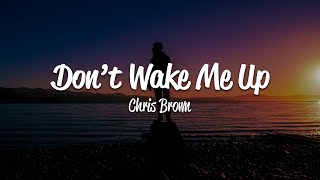 Chris Brown  Dont Wake Me Up Lyrics [upl. by Wivestad]