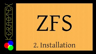 Beginners guide to ZFS Part 2 Installation [upl. by Egduj]