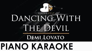 Demi Lovato  Dancing With The Devil  Piano Karaoke Instrumental Cover with Lyrics [upl. by Ilenna]