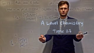 A Level Chemistry  23  Acids bases and buffers [upl. by Nauqyt423]