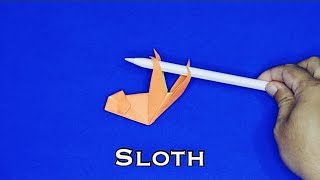 How to make origami sloth easy step by step tutorial [upl. by Lea]