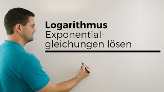 Logarithmus Exponentialgleichungen lösen Teil 2 log lg  Mathe by Daniel Jung [upl. by Early]