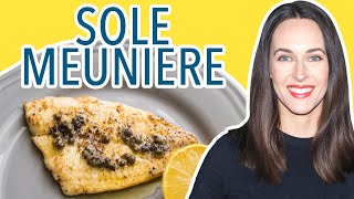 Sole Meuniere  How to Cook Fish  Quick Easy Classic Fish Recipe with Meuniere Sauce [upl. by Ssitnerp]