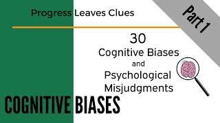 30 cognitive biases amp psychological misjudgments  part 1 Do YOU Know thyself [upl. by Yendahc399]