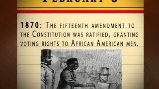 February 3 1870 The 15th amendment ratified [upl. by Barina558]