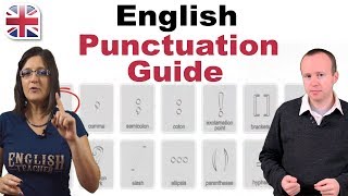 English Punctuation Guide  English Writing Lesson [upl. by Kotick79]