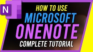 How to Use Microsoft OneNote  Complete Tutorial [upl. by Purity]