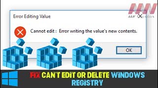 How to Fix Can’t Edit or Delete Windows Registry [upl. by Aicenad]