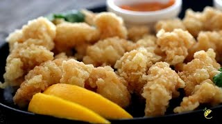 Calamar Croustillant  How to make Restaurant Style Fried Calamari [upl. by Elehcim139]