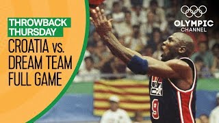 Croatia vs USA ft Michael Jordan amp The Dream Team  Basketball Replays  Throwback Thursday [upl. by Krystle]