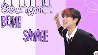 Seungmin Being Savage For 10 Minutes [upl. by Irahcaz]