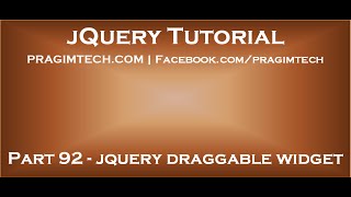 jquery draggable widget [upl. by Thorbert]