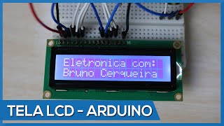 COMO LIGAR DISPLAY LCD ARDUINO  PASSO A PASSO [upl. by Kaycee]