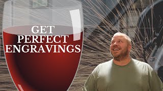 How to Laser Engrave a Wine Glass tutorial Easy amp Fast [upl. by Buff]