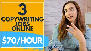 3 Freelance copywriting jobs  Get paid to write with these real jobs from home [upl. by Isherwood]