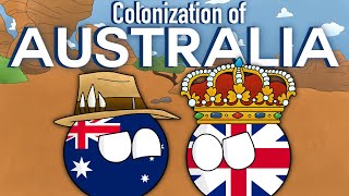 The Land Down Under  The Colonization of Australia In Country Balls [upl. by Sankey]