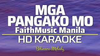 MGA PANGAKO MO  KARAOKE  Female Key G [upl. by Adnohr327]