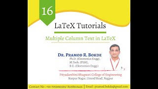 Multiple columns text in LaTeX [upl. by Niletak]