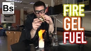 Fire Gel Fuel  Made from Egg Shells and Vinegar [upl. by Doralin]