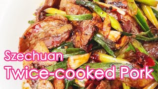 Twice Cooked Pork  Szechuan Stir Fry Pork with Doubanjiang 回鍋肉 [upl. by Einiffit186]