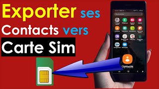 COMMENT ENREGISTRER SES CONTACTS SUR SA CARTE SIM [upl. by Carbo]