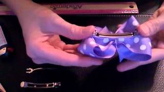 HOW TO Line a French Barrette Tutorial by Just Add A Bow [upl. by Gnof]