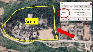 how to calculate land area   Google earth pro [upl. by Ayifa]