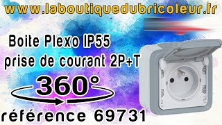 Legrand Plexo prise de courant extérieure étanche 2PT legrand IP55 reference 69731 [upl. by Valerye887]