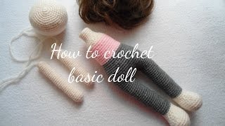 HOW TO CROCHET BASIC DOLL [upl. by Jeannette]