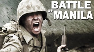 Battle of Manila  1945  Liberation of the Philippines by the US Army  Documentary [upl. by Ynaiffit]