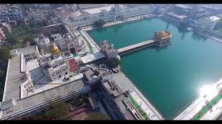 GOLDEN TEMPLE  HARMANDHIR SAHIB  AERIAL 4K VIDEO [upl. by Atims]