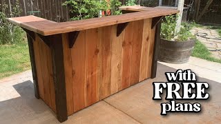 OutdoorPatio Bar DIY  Outdoor Living [upl. by Lillie]