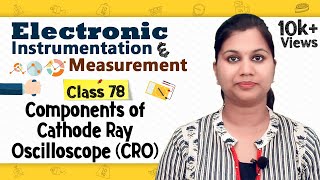 Components of Cathode Ray Oscilloscope CRO  Oscilloscopes  Electronic Instruments amp Measurements [upl. by Gina]