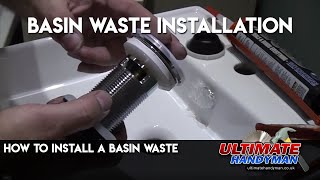 How to install a basin waste [upl. by Igenia522]