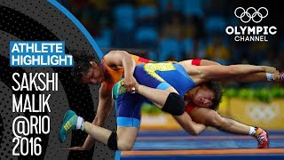 Sakshi Malik 🇮🇳  The road to Olympic Bronze  Athlete Highlights [upl. by Ardnossak]