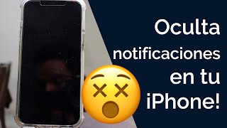 OCULTA NOTIFICACIONES EN TU IPHONE [upl. by Anavahs]