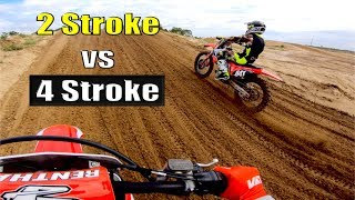 125 TwoStroke vs 450 FourStroke Whats Faster [upl. by Calista]