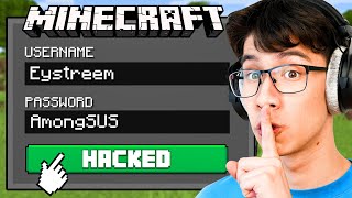 So I Hacked Eystreem’s Minecraft Account… [upl. by Josey]