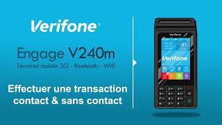 Comment effectuer une transaction contact et sanscontact avec un TPE Verifone [upl. by Juli]