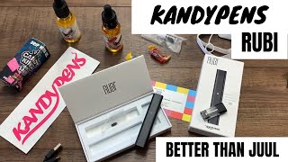 Kandypens RUBI  Real Unboxing  What Salt Nic Juice To Use [upl. by Ehctav]