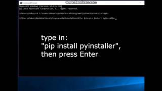 How To Install Pyinstaller Into Python [upl. by Hgieloj]