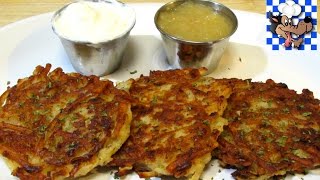 Classic Potato Pancakes  How to make Potato Pancakes  Potato Latke Recipe [upl. by Lyrpa]