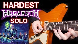 Learning the Hardest Megadeth Solo [upl. by Htiduy]