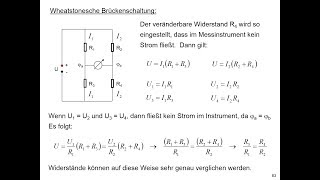 Wheatstonesche Brückenschaltung [upl. by Neelhtakyram]