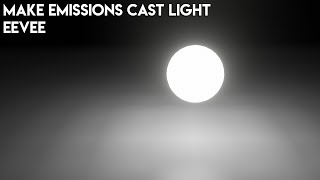 Make Eevee Emissions Cast Light  Blender Quick Tips 1 [upl. by Notnelc497]