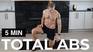 5 MIN ABS WORKOUT  TOTAL ABS WORKOUT [upl. by Aurita]