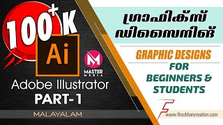 Adobe Illustrator Part01  Graphic designing for beginners and Students Malayalam [upl. by Ialokin]