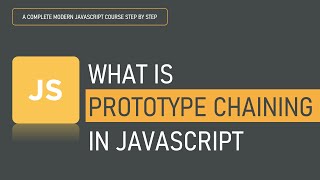 What is Prototype Chaining in JavaScript [upl. by Alarick]