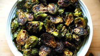 Ina Gartens Roasted Brussels Sprouts with Balsamic [upl. by Airres566]